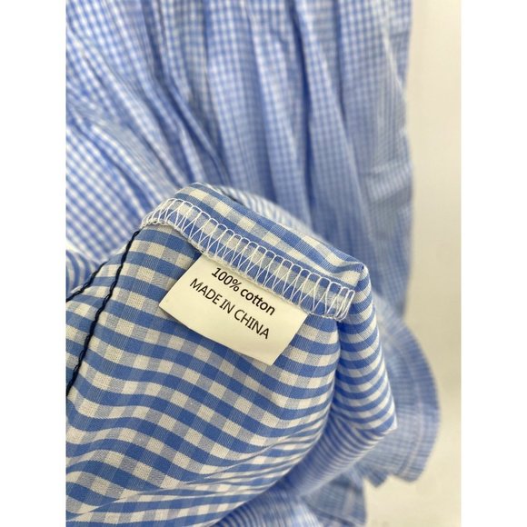 Glory Star Women's Dress LARGE Floral Plaid Check Sleeveless Zip Fit Flare NWT - Picture 7 of 7